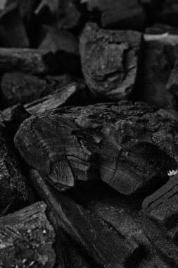 Black coal texture background. close up