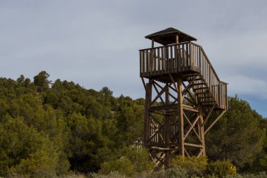 Parc Natural Voltors, Alcoy, İspanya Tahta Gözlemevi