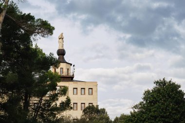 Cloudscape in the Fuente Roja Natural Park in Alcoy, Spain clipart