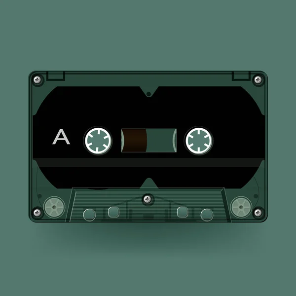 Music Cassette Tape Classic Style — Stock Vector