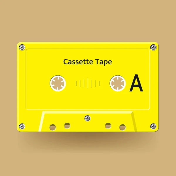 Muziek Cassette Tape Klassiek Styl — Stockvector