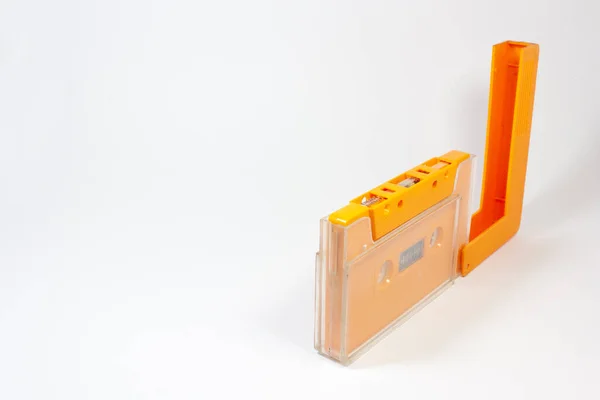 Gele Cassette Tape Doos — Stockfoto
