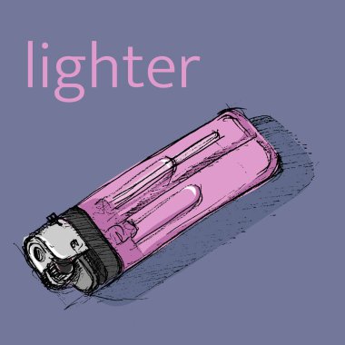 Açık pembe çizim çizimi