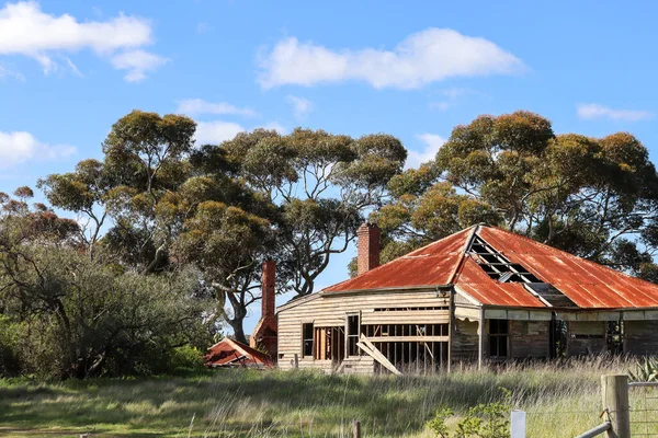 Oude Verlaten Huis Landelijk Australisch Landschap — Stockfoto