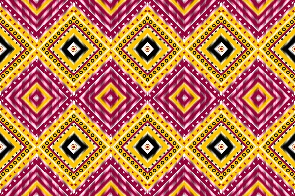 디자인 양탄자 Abstract Textile Print Wallpaper Squares Circles Stars Brown — 스톡 사진