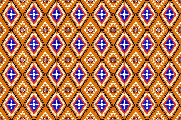 Patrón Diseño Sin Costuras Patrón Geométrico Tradicional Zigzag Rosa Azul — Archivo Imágenes Vectoriales