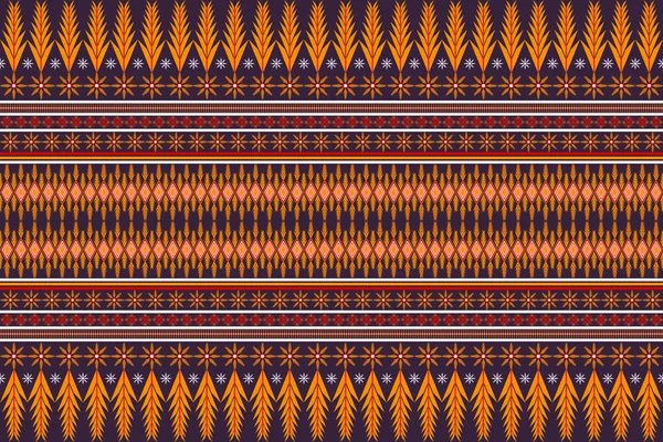 无缝图案设计几何图形正方形三角形圆形部落织物印地安人色彩斑斓的非洲通俗波浪抽空者红色紫色黄白色设计用于纺织品印花墙纸 — 图库矢量图片