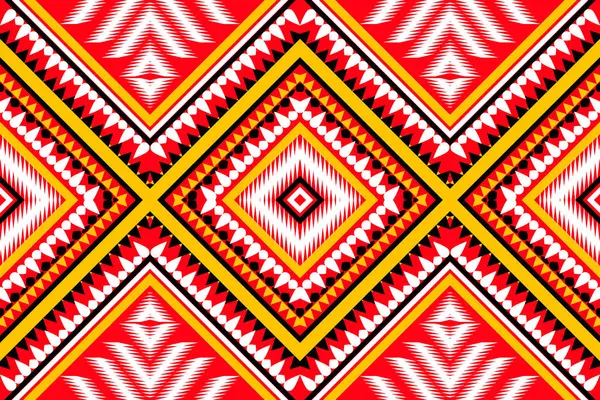 Απρόσκοπτη Σχεδίαση Μοτίβο Παραδοσιακό Γεωμετρικό Μοτίβο Ζιγκ Ζαγκ Κόκκινο Σταγόνα — Διανυσματικό Αρχείο