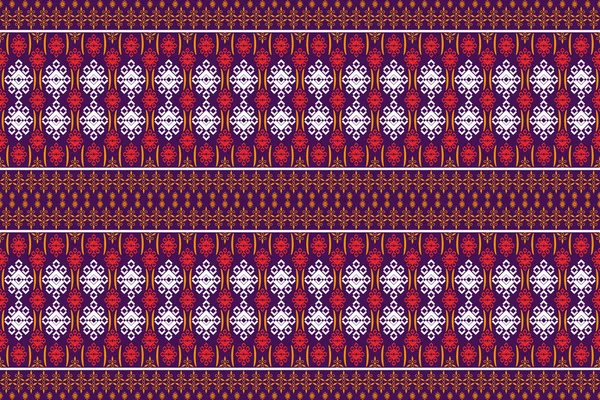 Modèle Conception Sans Couture Motif Géométrique Traditionnel Zigzag Violet Rouge — Image vectorielle