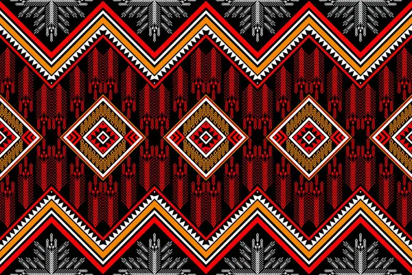 Meksika desenli etnik tasarım geometrik şekiller üçgen renk damlası siyah sarı turuncu beyaz kabile desenleri Tekstil baskı işi duvar kağıdı, halı kumaşı yastıkları için desen dizayn eder