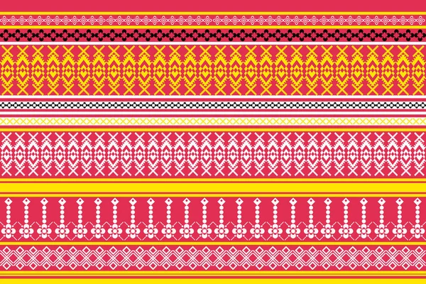 Amerikan desenli siyah geleneksel sarong desenli soyut Geometrik kareler tekstil desenli kumaş desenleri basmak için en alttaki sarı siyah beyaz dizayn sıralanmış.