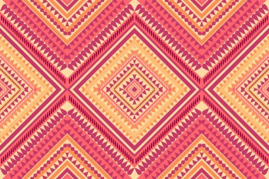 Geleneksel etnik desenleri birbirine bağlayan bağlar geleneksel desenli şal desenli mor turuncu, soyut Endonezya Hindistanı kumaş deseni kumaş desenli kumaş kumaş kumaş kumaş perdeleri sarong.