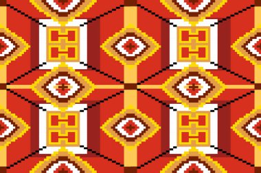  Yazılı tekstil halısı için kırmızı turuncu desen tasarımı