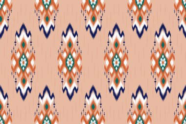 Şekilleri ile kusursuz desen Geometrik etnik oryantal ikat deseni geleneksel tasarım arkaplan, halı, duvar kağıdı, giysi, ambalaj, Batik, kumaş, Vektör illüstrasyonu. Nakış stili.