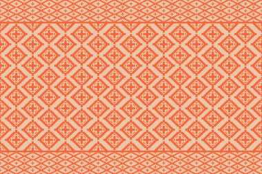 Şekilleri ile kusursuz desen Geometrik etnik oryantal ikat deseni geleneksel tasarım arkaplan, halı, duvar kağıdı, giysi, ambalaj, Batik, kumaş, Vektör illüstrasyonu. Nakış stili.