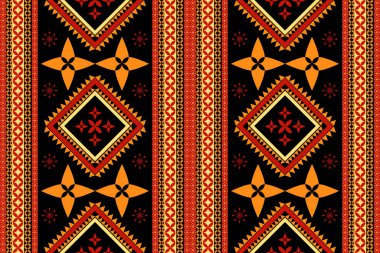 Motif etnik el yapımı güzel Ikat sanatı. Etnik soyut çiçekli pembe arka plan sanatı. Folk nakışı, Peru, Hindistan, Asya, Fas, Türkiye ve Özbek tarzı. Aztek geometrik sanat süsü baskısı.
