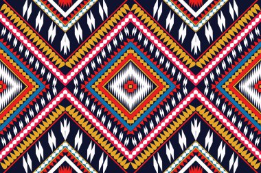 Saree sarong Motifleri Ikat çiçekli desenli desenli işleme.ikat etnik doğulu desen geleneği. Doku, kumaş, giysi, ambalaj, dekorasyon için Ikat nakış stili.