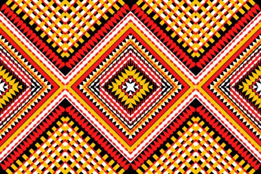 Saree sarong Motifleri Ikat çiçekli desenli desenli işleme.ikat etnik doğulu desen geleneği. Doku, kumaş, giysi, ambalaj, dekorasyon için Ikat nakış stili.