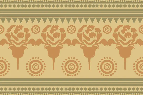 stock vector The abstract floral pattern of the ethnic design fabric is ideal for decorating items such as pillows or bags. Adds brightness and character to a space Can be used for both fashion and home decoration