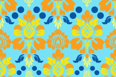 Etnik tasarım kumaşının soyut deseni yastık ya da torba gibi dekorasyon malzemeleri için idealdir. Bir alana parlaklık ve karakter ekler Hem moda hem de ev dekorasyonu için kullanılabilir