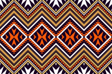 Arka planda el yapımı kumaş işlemeleri, soyut Amerikan kabile kumaşı, kilimler, yastık kılıfları, gömlekler, pantolonlar ve daha fazlası için modern arka plan..