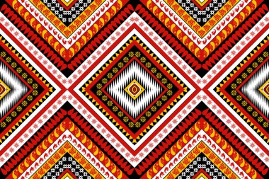 Kabile Amerikan desenli kumaş kumaş desenli el yapımı nakış, soyut Amerikan kabile kumaşı, halı, yastık kılıfı, gömlek, pantolon ve daha fazlası için modern arka plan..