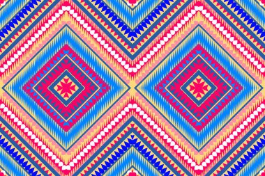 Aztek kabilesinin geometrik vektör arka planı kusursuz çizgili desen. Geleneksel etnik tarz süsleme. Tekstil, kumaş, giysi, perde, halı, süs, ambalaj için tasarım.