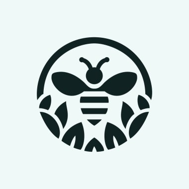 Arı vektör simgesi. beyaz arkaplanda düz simge çizimi