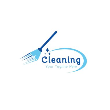 Logo temizleme servisi. vektör