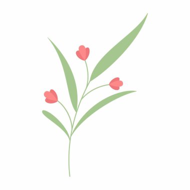 Yeşil yaprak vektör çizimi. Dekoratif çerçeve. Dekoratif yaprak ögesi.