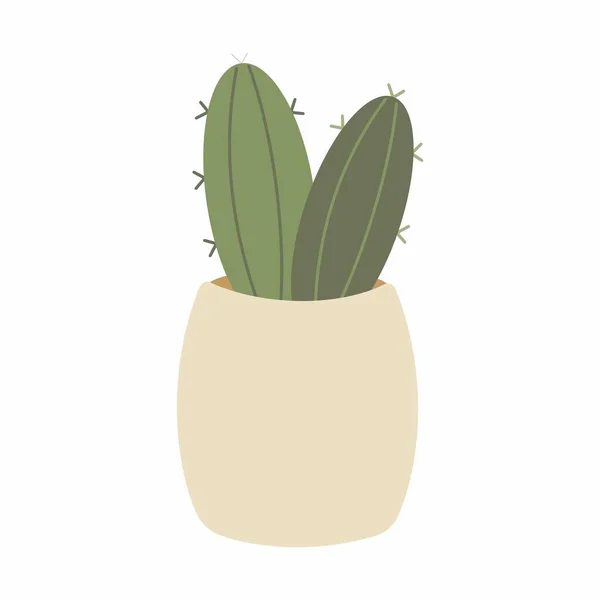 Wektor Słodkie Kaktusy Cute Kaktusów Dekoracji Obrazu Minimalne — Zdjęcie stockowe