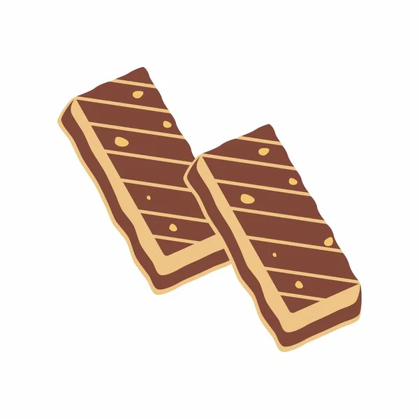 Chocolate Dibujos Animados Vectoriales Lindo Día Mundial Del Chocolate — Foto de Stock