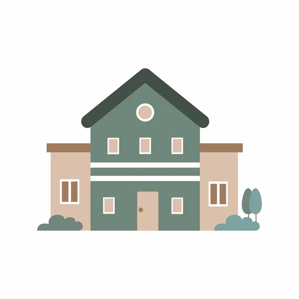 Vector House Cute Cartoon Vector Real Estate Home Loan — Stock Photo, Image