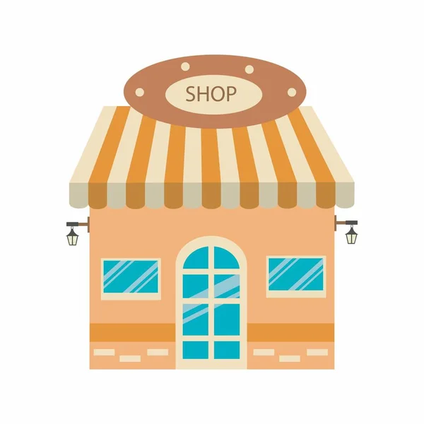 Wektor Cute Shop Market Stoisko Ilustracja — Zdjęcie stockowe