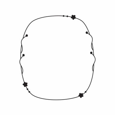 Şirin dekoratif çerçeve Basit çerçeve.