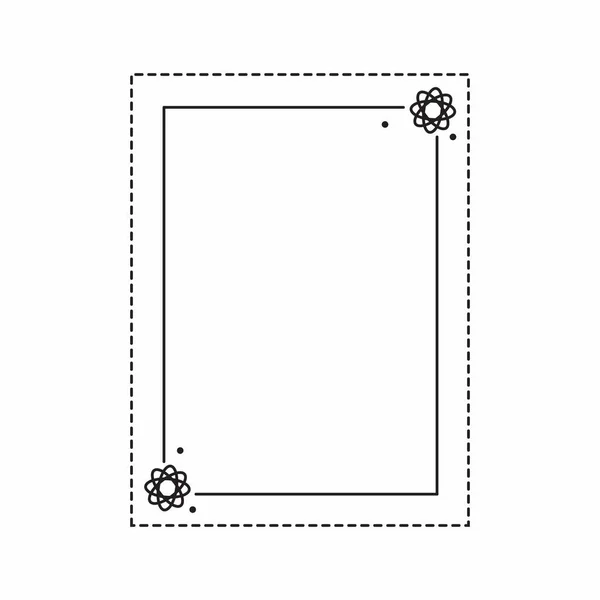 Vector Frame Cute Decorative Frame Simple Frame — Stock Photo, Image