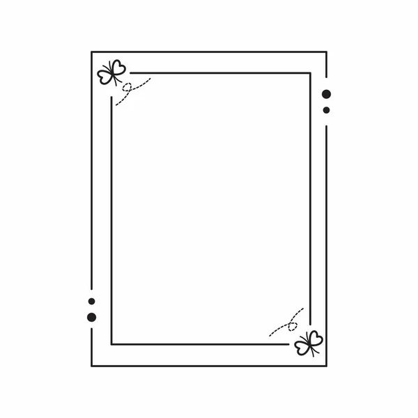 矢量框架可爱的装饰框架简单框架 — 图库照片
