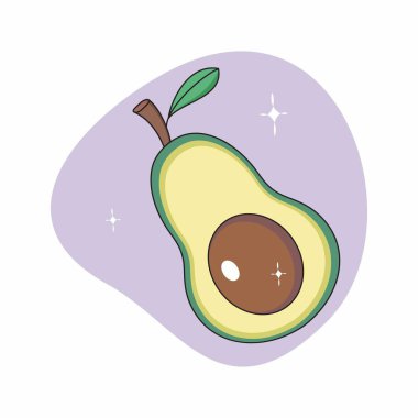 Vektör meyve Şirin Dekorasyonu Minimum Meyve