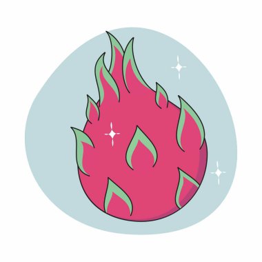 Vektör meyve Şirin Dekorasyonu Minimum Meyve