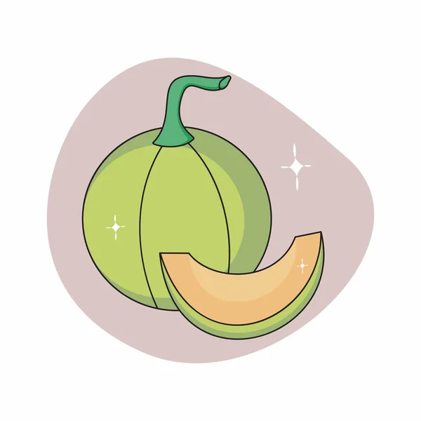 Vectorfruit Schattige Decoratie Minimaal Fruit — Stockfoto