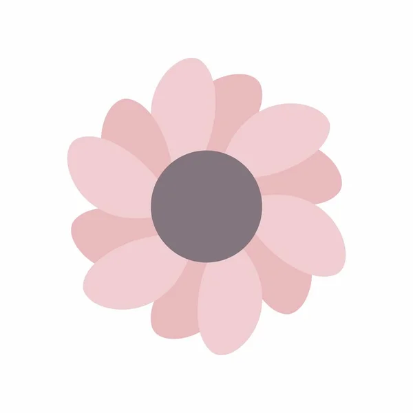 ベクトル花 かわいい花の要素 パステルカラー — ストック写真