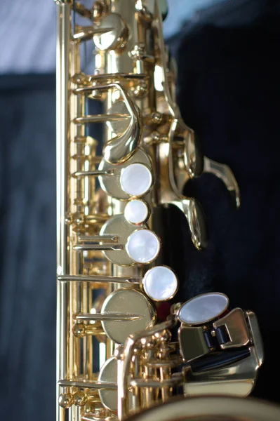 Alto Saxofone Close Tiro — Fotografia de Stock