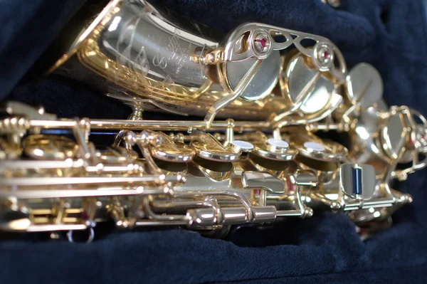 Alto Saxofone Close Tiro — Fotografia de Stock