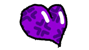 El çizimi kalp karalaması