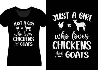 Tavukları ve keçileri seven bir kız.