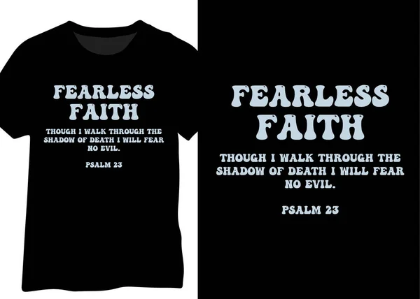 Fearless Faith Christian Design — Archivo Imágenes Vectoriales