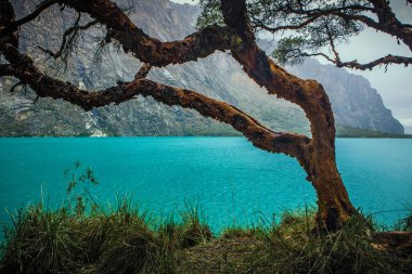 Parn gölü, Ancash, Per 'in Huaylas ilinde yer alır.. 