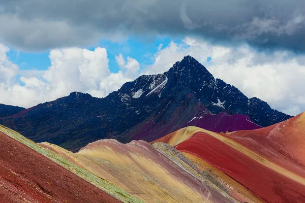 Vinicunca Beautiful Mountain Seven Colors — Stock Photo, Image