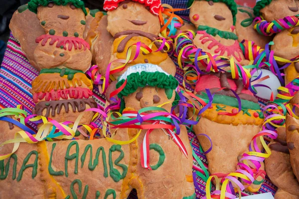 Heerlijk Traditioneel Brood Tanta Wawa Wedstrijd Caraz Peru — Stockfoto