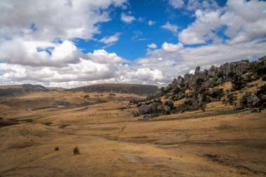 Ayacucho, Peru 'daki Huaraca Taş Ormanı' nın doğal manzarası